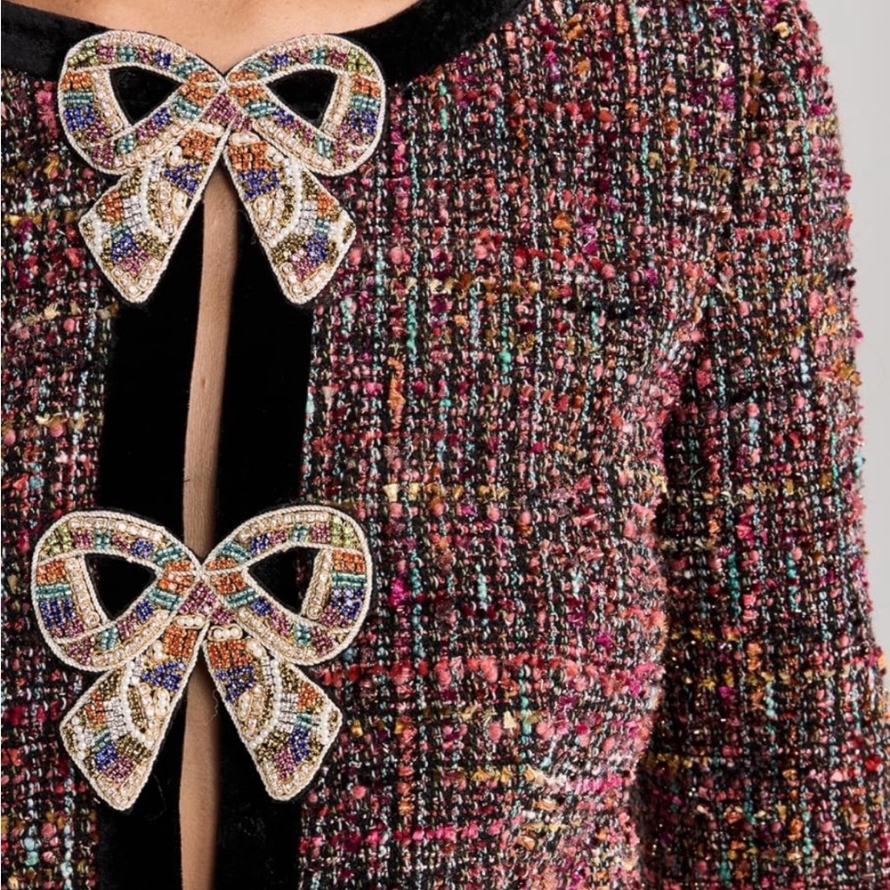 Saloni size 2 tweed dress